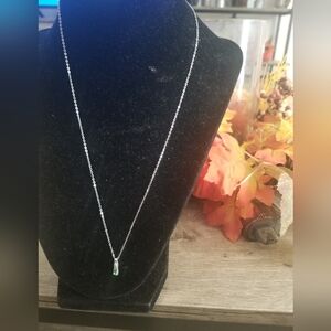 Tsavorite Garnet Necklace. 20 Inches